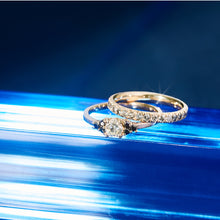 Load image into Gallery viewer, custom diamond engagement ring  and wedding ring richmond virginia