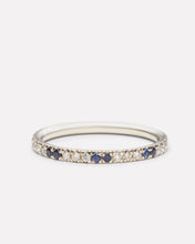 Load image into Gallery viewer, Baby Eternity Band – Sapphire &amp; White Diamond
