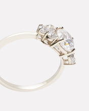 Load image into Gallery viewer, custom silver diamond engagement ring richmond va