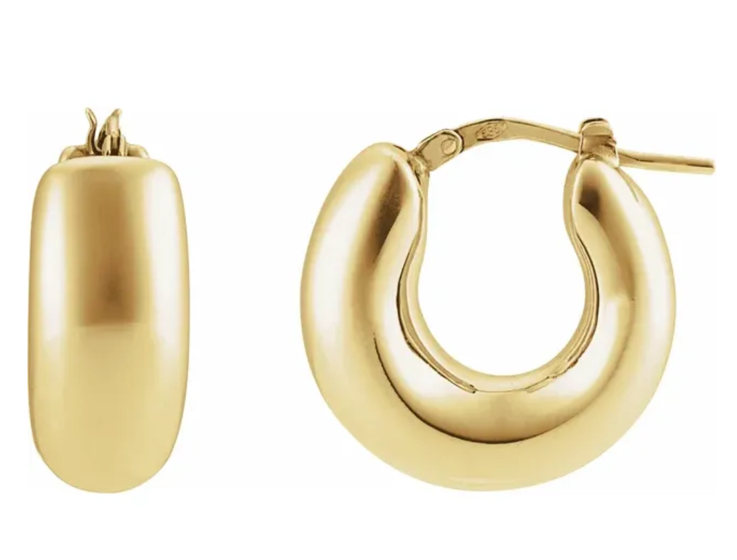 Electroform Hoop Earrings