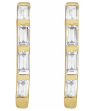 Load image into Gallery viewer, Diamond Hoop Earrings
