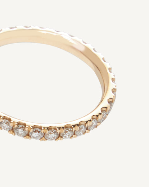 custom yellow gold diamond wedding band richmond va