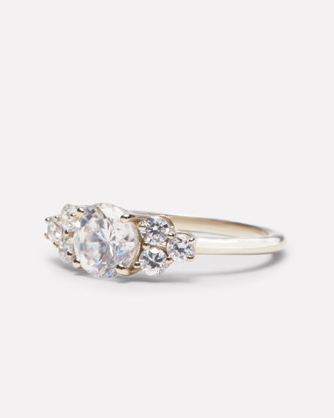custom silver diamond engagement ring richmond va