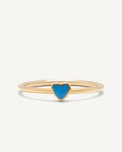 Load image into Gallery viewer, Heart Ring – Gold &amp; Enamel
