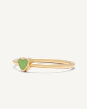 Load image into Gallery viewer, Heart Ring – Gold &amp; Enamel
