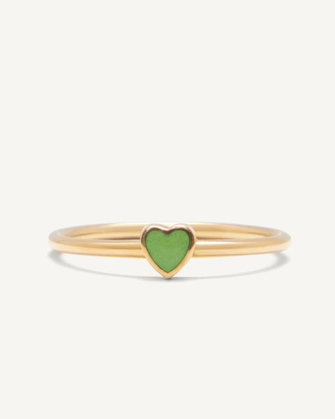 Heart Ring – Gold & Enamel