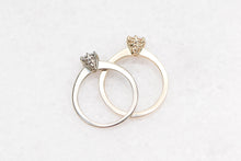 Load image into Gallery viewer, custom made silver and gold diamond engagement ring rva
