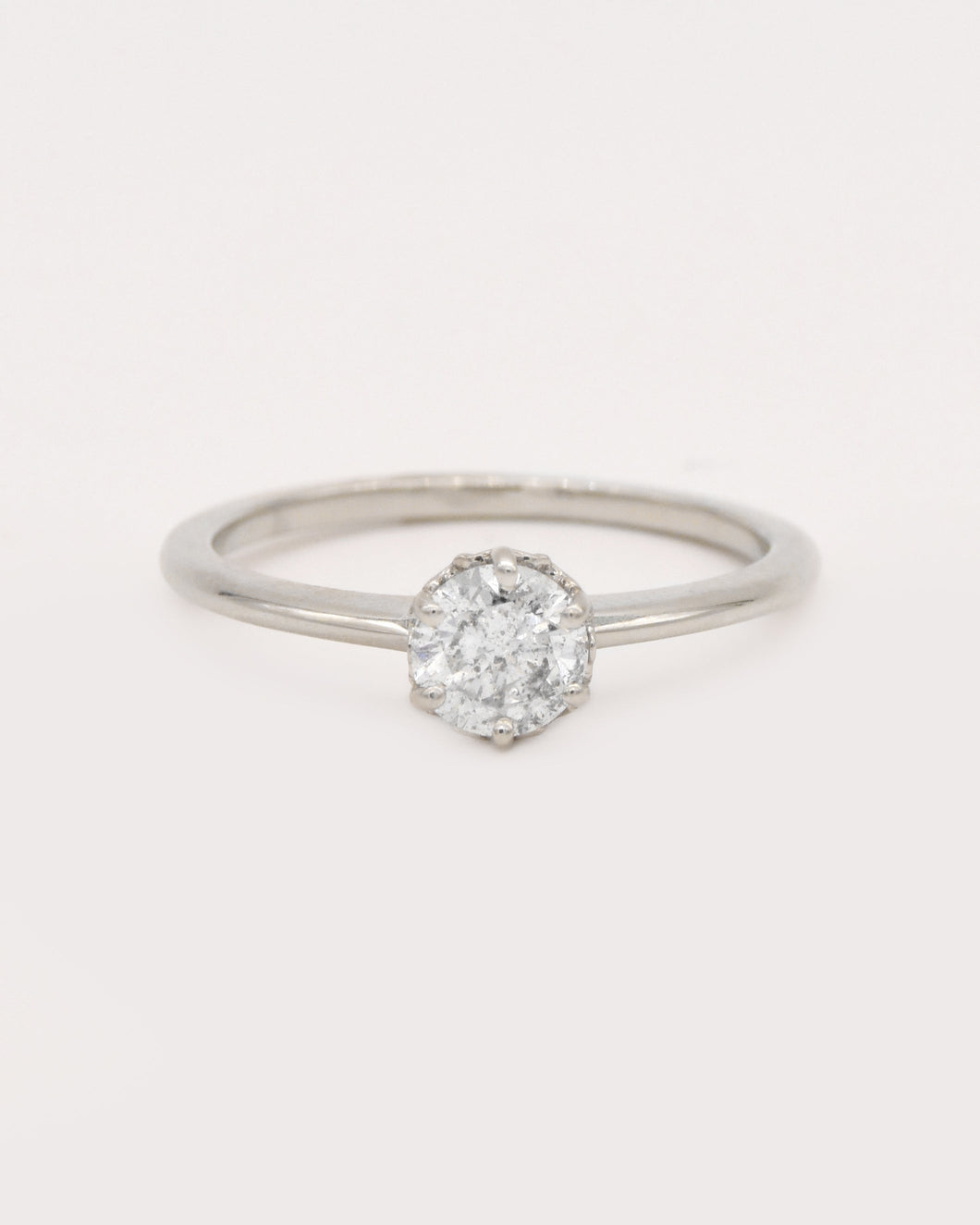 custom silver diamond engagement ring rva